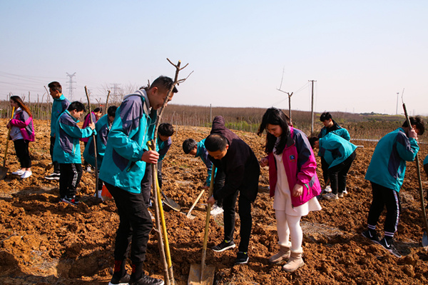 “攜手植樹，共創(chuàng)藍天”丨南京新華師生共筑新華育才林